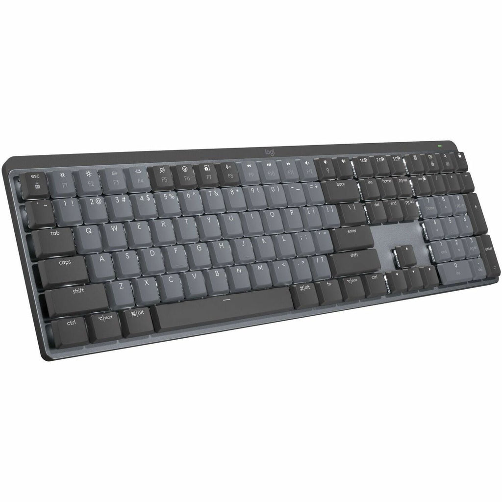 Logitech MX Mechanical Wireless Illuminated Performance Keyboard, Linear Switches, Backlit Keys, Bluetooth - 920-010548