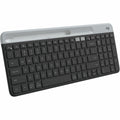 Logitech K585 Multi-Device Slim Wireless Keyboard, Built-in Cradle for device, Bluetooth/Receiver, Easy Switch, Graphite - 920-011479