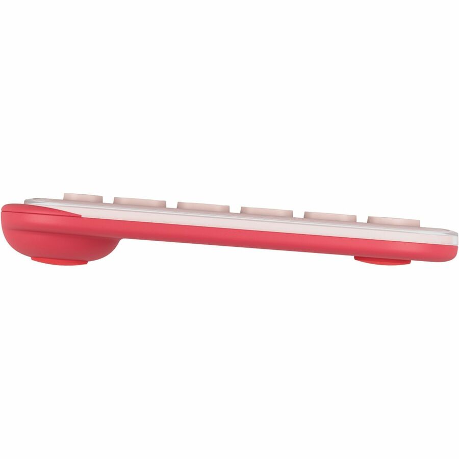 Logitech POP ICON KEYS Wireless Bluetooth Keyboard, Comfortable Typing, Programmable Keys, Easy-Switch Between up to 3 Devices (Rose & Off-white) - 920-013049