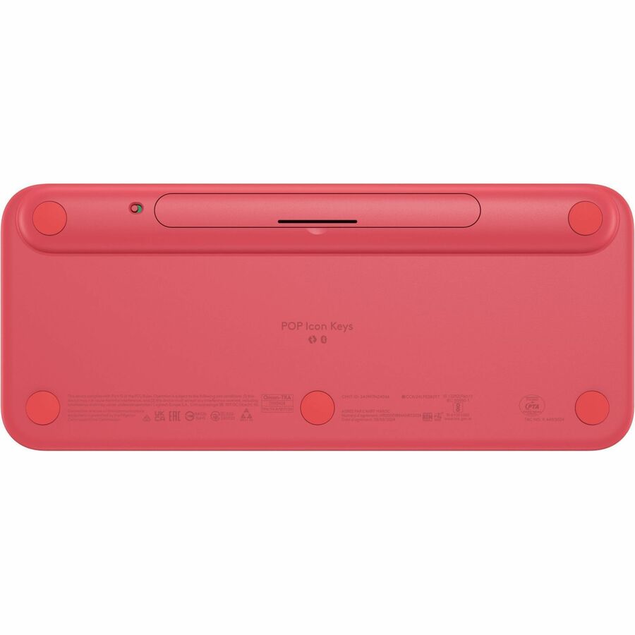 Logitech POP ICON KEYS Wireless Bluetooth Keyboard, Comfortable Typing, Programmable Keys, Easy-Switch Between up to 3 Devices (Rose & Off-white) - 920-013049