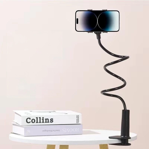 1m Universal Gooseneck Phone Holder, Flexible Long Arm Clip Phone Stand for Bed, Desk & Bedroom