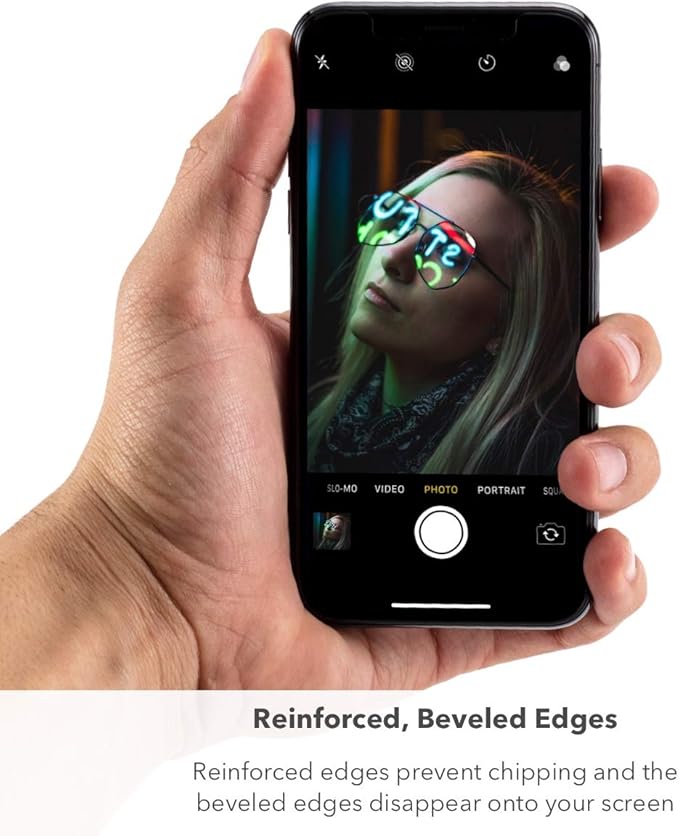 ZAGG Glass Elite Screen Protector - Made for Apple iPhone 11 - Case Friendly Screen - InvisibleShield - Impact & Scratch Protection (200103913)
