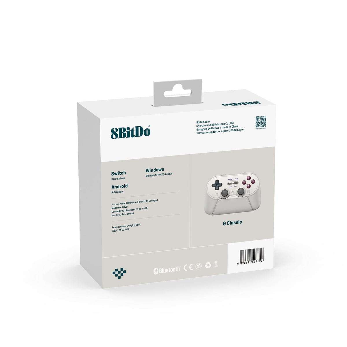 8BitDo Pro 3 Bluetooth Gamepad (80GQ)